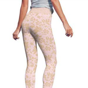 Va Stitch pink flowery peachy ornament leggings Size S